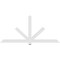 Ekena Millwork Kennewick Architectural Grade PVC Gable Bracket, 84"W x 38 1/2"H x 2"D x 4"F, 11/12 Pitch GBP084X39X0204KEN00 - alternate 3